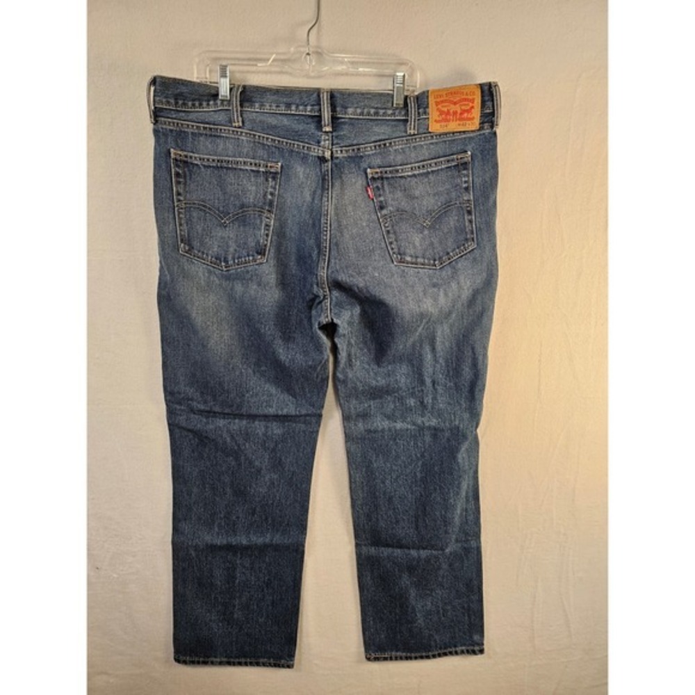 Levi's 514 Straight Fit Jeans - Mens Size 42x30 Blue Denim Classic Style #1614 - Picture 4 of 9